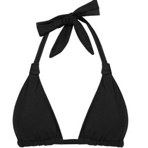 Black triangle bikini top